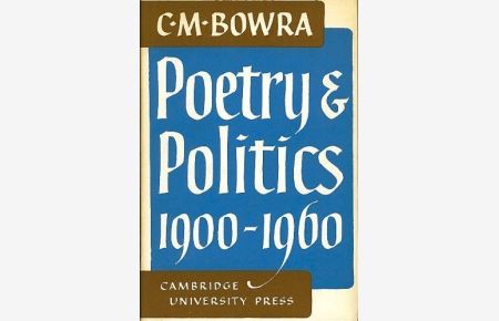 Poetry and Politics 1900-1960