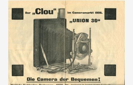 Camera-Grossvertrieb Union - Prospekt 1906.