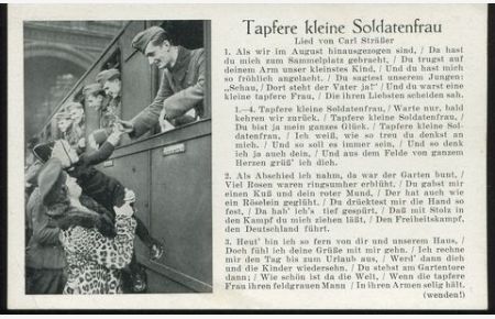 Postkarte: Tapfere kleine Soldatenfrau.   - E/0483.