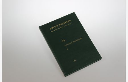 Gmelins Handbuch der Anorganischen Chemie. Fe Eisen-Organische Verbindungen. Teil B 3: Einkernige Verbindungen 3.
