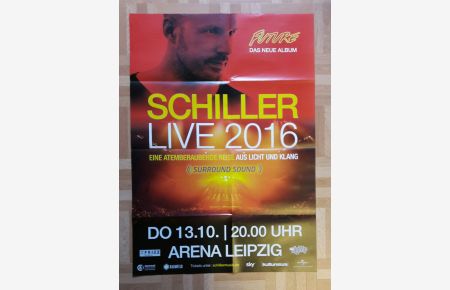 Schiller Live 2016, Tourposter, Leipzig, DIN A1, 841 x 594mm