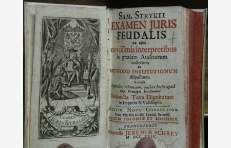 Examen Juris Feudalis ex ejus novissimis interpretibus in gratium Auditorium collectum ac Methodo Institutionum dispositum. Edition nova correctior.