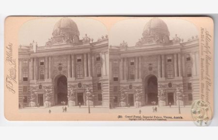 Grand Portal, Imperial Palace, Vienna, Austria. Der Haupteingang zum kaiserlichen Palast, Wien, Oesterreich