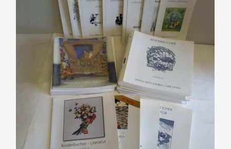 Sammlung von 50 Katalogen mit Kinderbüchern