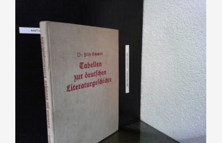 Tabellen zur deutschen Literaturgeschichte.