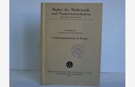 Bücher der Mathematik und Naturwissenschaften. Einführungsmathematik für Physiker
