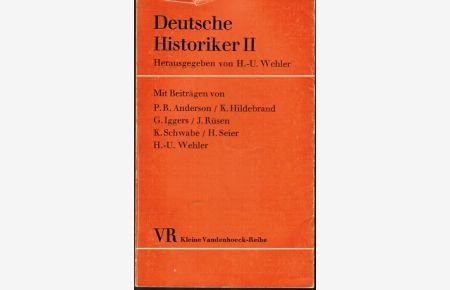 Deutsche Historiker, Bd. II (= Kleine Vandenhoeck-Reihe, Bd. 334/335/336);  - darin: Johann Gustav Droysen (Jörn Rüsen); Heinrich von Sybel (Hellmut Seier); Gustav von Schmoller (Pauline R. Anderson); Heinrich von Treitschke (Georg Iggers); Hermann Oncken (Klaus Schwabe); Erich Eyck (Klaus Hildebrand); Gustav Mayer (Hans-Ulrich Weh