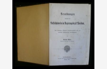 Verordnungen betreffend des Volkschulwesen im Regierungsbezirk Potsdam