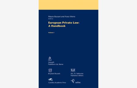 European Private Law: A Handbook -Volume 1