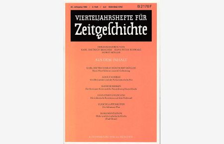Vierteljahreshefte für Zeitgeschichte. 42. Jahrgang, 3. Heft, Juli 1994.