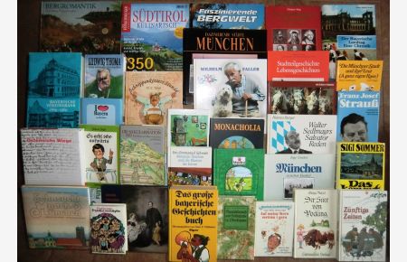 57 Bücher Bavarica Bayern Bairisch Mundart Reise Wandern München Alpen BuchPaket