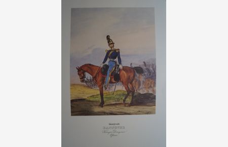 Das deutsche Bundesherr in charakteristischen Gruppen entworfen und nach der Natur gezeichnet. Bibliophiler Nachdruck der Ausgabe von 1838-43 in 8 Lieferungen mit 392 farbigen Tafeln auf Büttenkarton im Originalformat von 26 x 36 cm.
