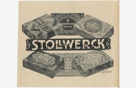 Werbeanzeige: Stollwerck, Köln - 1923.   - Grafik: Gipkens.