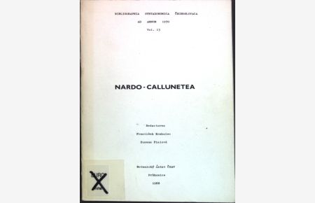 Nardo-Callunetea;  - Bibliographia Syntaxonomica Cechoslovaca Vol. 13;