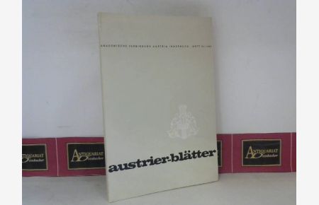 Austrier-Blätter, Heft 34, 1965.