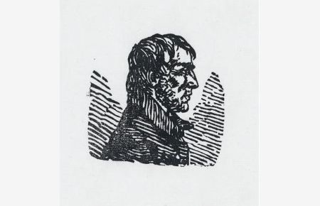 Selbstporträt von Caspar David Friedrich, im Profil nach rechts.