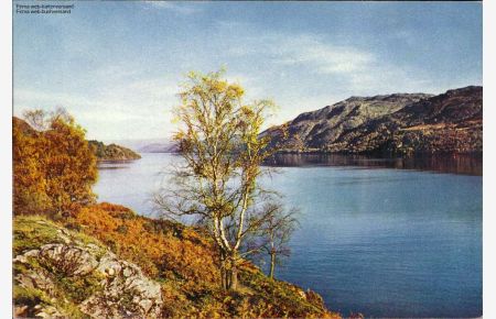 Loch Ness , Inverness-shire , This famous loch extends through the Great Glen. . .