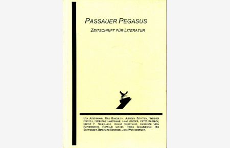 Passauer Pegasus. Zeitschrift für Literatur. 17 Jg. 1999, Heft 33.