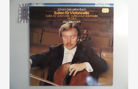Bach: Suiten für Violoncello Nr. 3 & 4 [Vinyl, LP, 6. 42869]  - BWV Nr. 1009 & 1010.