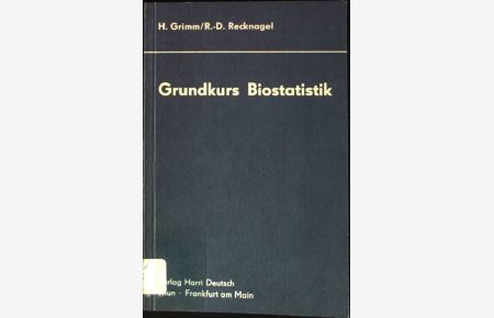 Grundkurs Biostatistik.