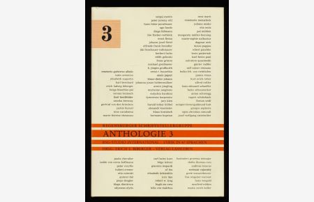 Anthologie 3 : RSG-Studio International, Lyrik in 47 Sprachen. Regensburger Schriftstellergruppe.