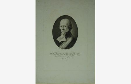 Portrait. Brustfigur im Profil nach halblinks in Oval. Radierung von Heinrich Pfenninger (1749-1815), datiert