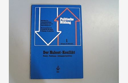 Der Nahost- Konflikt. Genese - Positionen - Lösungsperspektiven.   - Politische Bildung, Jahrgang 21/1988