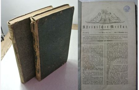Rheinischer Merkur. Nr. 169 - 203, 205 - 330, 332 - 350 (27. Dez. 1814 - 27. Dez. 1815) nebst zahlreichen Beilagen. 2 Bände.