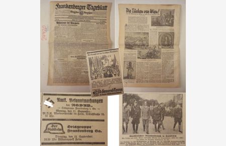 Frankenberger Tageblatt, Bezirks-Anzeiger. 92. Jahrgang, Nrn. 212 - 213 (11. und 12. September 1933)