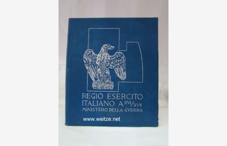 Calendario Del Regio Esercito Anno 1938 XVI/XVII.