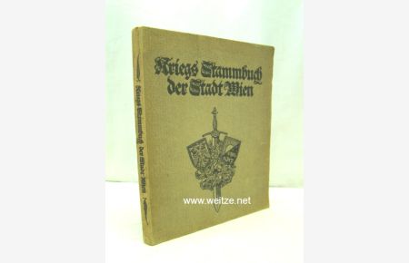 Kriegs Stammbuch der Stadt Wien,