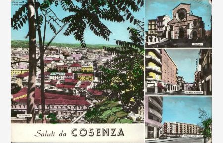 Saluti da Cosenza verschiedene Ansichten Mehrbildkarte
