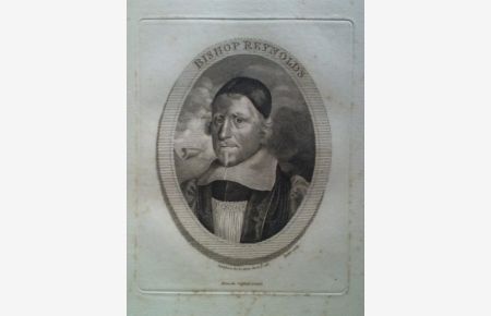 Bishop Reynolds - Brustporträt im Original-Kupferstich