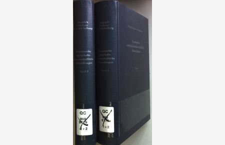 Gesammelte wirtschaftswissenschaftliche Abhandlungen (2 Bände KOMPLETT)