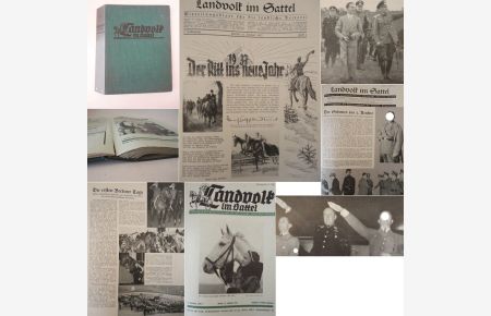 Landvolk im Sattel, Mitteilungsblatt für die ländliche Reiterei. 2. Jahrgang 1937, Hefte 1 - 26 Januar -Dezember (vollständig und in der Original F r i l u - S a m m e l m a p p e )