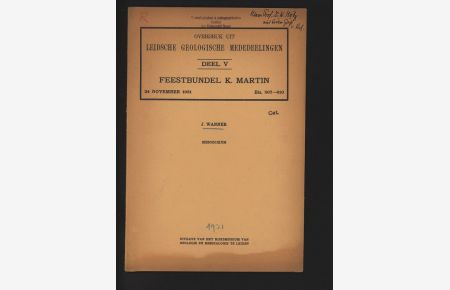 Mesozoikum.   - Overdruk uit Leidische Geologische Mededeelingen, Deel V, Feestbundel K. Martin, 24 November 1931, Blz. 567-610.
