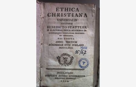 Ethica Christiana Universalis.