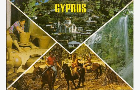 Cyprus - verschiedene Ausschnitte des Landes Mehrbildkarte