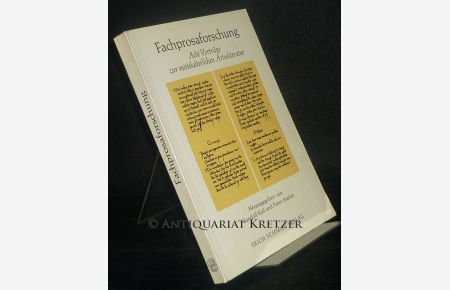 Fachprosaforschung. Acht [8] Vorträge zur mittelalterlichen Artesliteratur. [Herausgegeben von Gundolf Keil und Peter Assion].