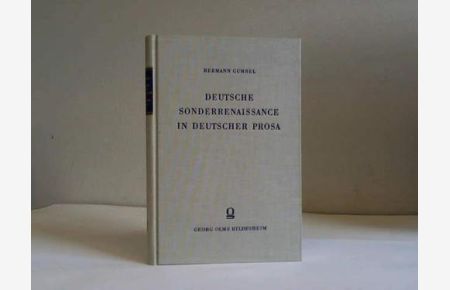 Deutsche Sonderrenaissance in deutscher Prosa. Strukturanalyse deutscher Prosa im 16. Jahrhundert