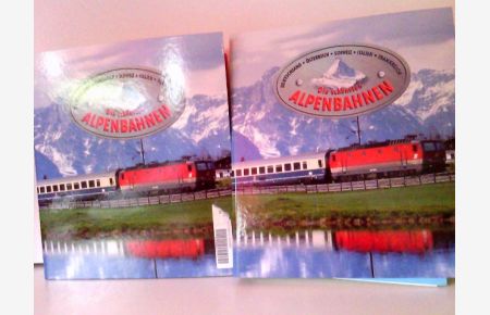Die schönsten Alpenbahnen - 2 Sammelordner: Deutschland / Österreich / Schweiz / Italien / Frankreich