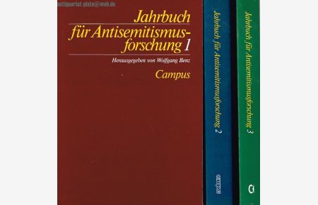 Jahrbuch für Antisemitismusforschung. III Bände.