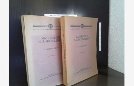 Materialien zur Musiklehre.   - V. Goldschmidt - Materialien zur Naturphilosophie  II / 2; Heidelberger Akten der von-Portheim-Stiftung ; 1-3, 4-6,