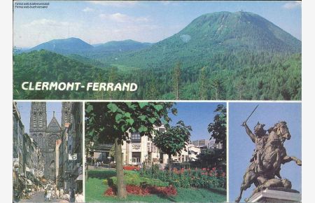 Clermont-Ferrand, Dom, Vercingetorix Statue Mehrbildkarte