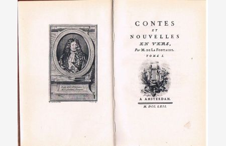 Contes et Nouvelles en vers. 2 Teile in einem Band.