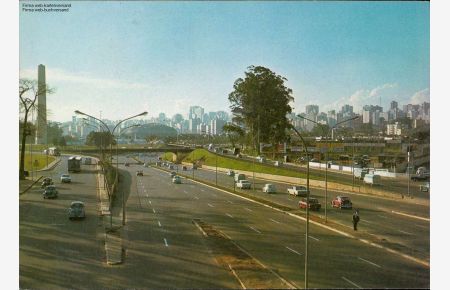 1051427 Brasilien, Sao Paulo, 23. Mai Alee und Panorama Ansicht der Stadt