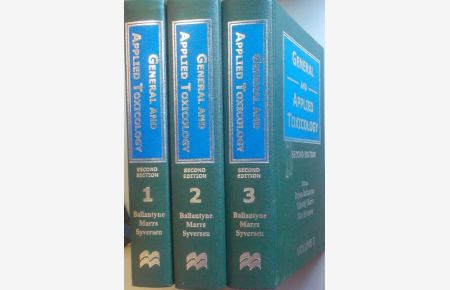 General and Applied Toxicology (3 vols. cpl. / 3 Bände KOMPLETT)