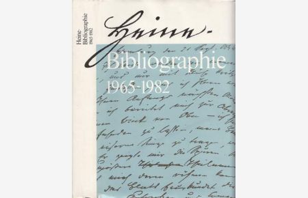 Heine-Bibliographie 1965-1982.