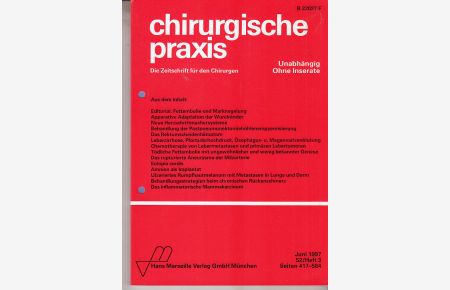 Chirurgische Praxis, 1997, 52/Heft 3