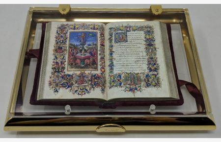 Francesco Petrarca, Trionfi, No. 213, Faksimile, Kommentar und Acrylkassette  - Der Zelada-Codex.  Handschrift Vitr. 22-4 olim cajón 104 Núm. 5 Zelada) der Biblioteca Nacional in Madrid.
